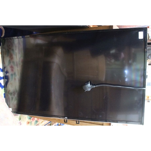 164 - A JVC 43 inch smart 4K flat screen television on wall bracket