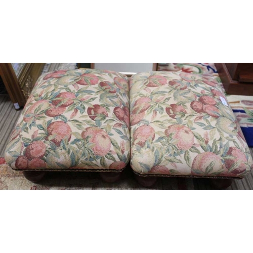 175 - A pair of Stuart Jones Collection fruit pad topped foot stools