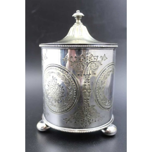 2 - A silver plate and glass bee form honey jar, having hinged wings forming the lid, stamped 