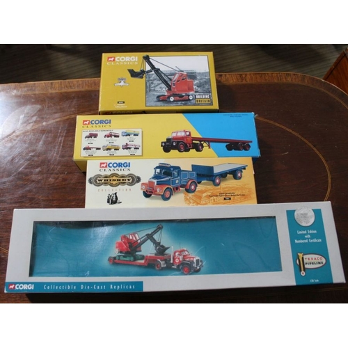 257 - Four boxed Corgi diecast, to include a 40th Anniversary Limited Edition Siddel C Cook Ltd Scammell H... 