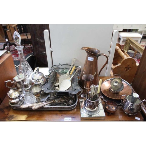 303 - A selection of domestic wares various, the majority for the table top