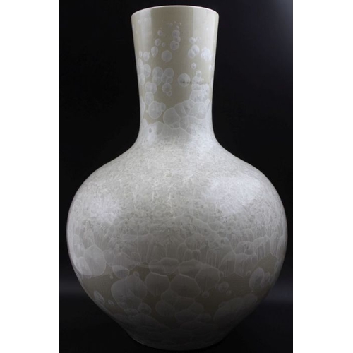 74 - A Chinese Ge-type ware ceramic vase, celadon glaze with an ice crackle appearance, 38cm high