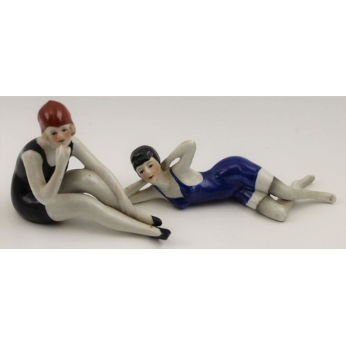 76 - Two Art Deco design ceramic Bathing Beauties