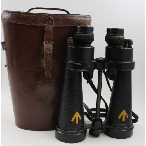 88 - Barn & Stroud CF41 Admiralty binoculars, complete with leather case