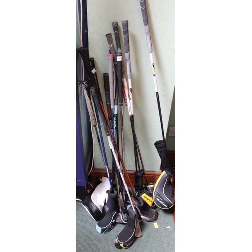 201 - A selection of modern golf clubs by a variety of manufacturers