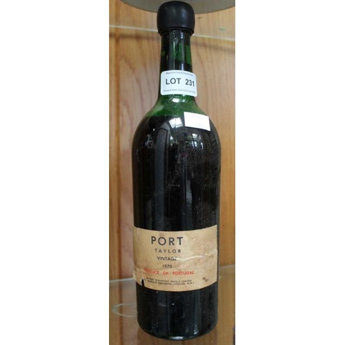 231 - Taylors 1970 Vintage Port, 1 bottle