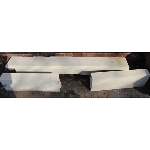 302 - A reconstituted stone fire surround.