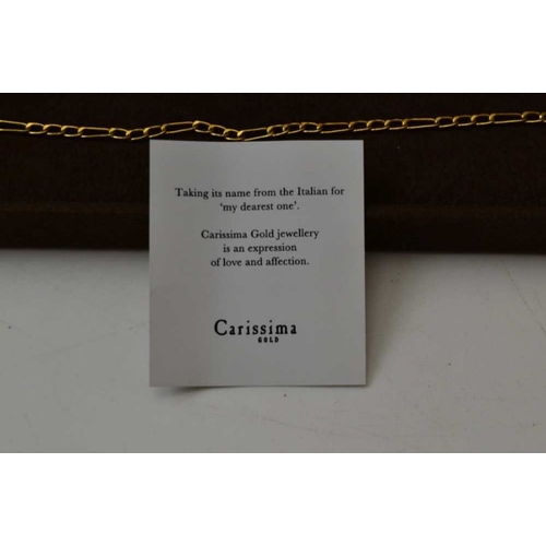 101 - A 9ct gold Carissima bracelet, weight: 1g