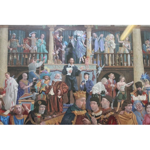 207 - James C Christensen - All the world's a stage limited edition print 1416/3000, signed in decorative ... 