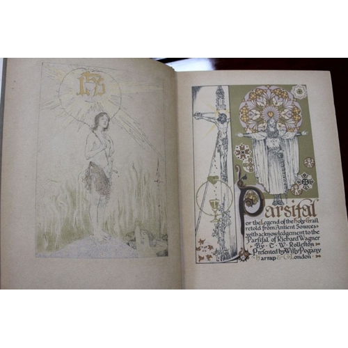 335 - Parsifal - illustrated by Willy Pogany 1907 original cloth gilt