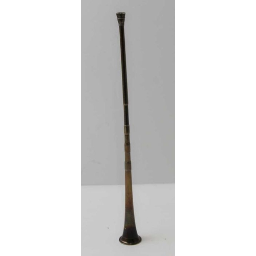 41 - Sampson Mordan, an Edwardian silver snuffer of trumpet form, London 1902, 30.5cm, weight: 39g