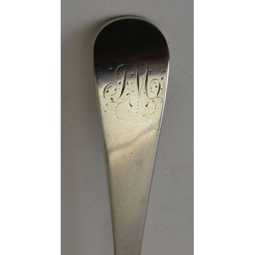 88 - Peter & Ann Bateman, an 18th century silver basting spoon, London 1796, 94g