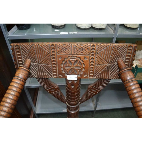 139 - Early 20th Century 'Warwick Turners' chair of typical form and construction