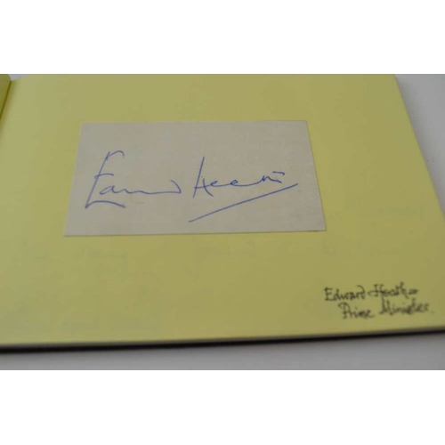 385 - An autograph book, contains the 