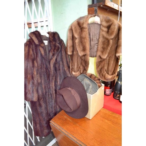 49 - Two ladies furs to include quarter length & shoulder length