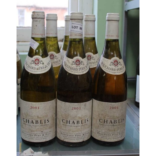 66 - Six bottles of Bouchard Pere & Fils Chablis, 2001