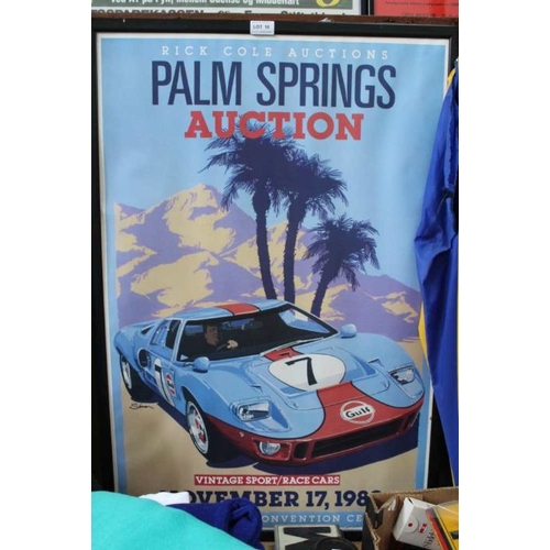 10 - Palm Springs Auction November 17th 1989, advertising poster designed by Dennis Simon, signed by the ... 
