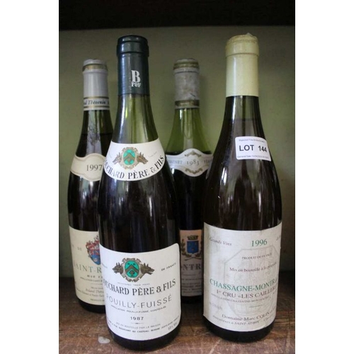 144 - White Burgundy wines, 4 bottles (4)