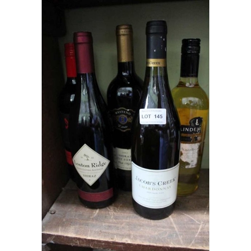 145 - Australian wines, 5 bottles (5)