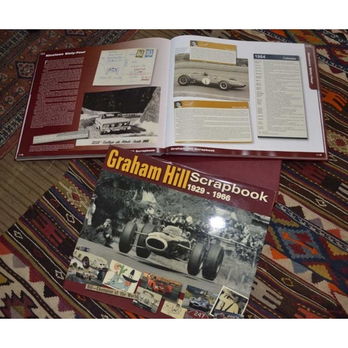 57 - GRAHAM HILL SCRAPBOOK de luxe edition signed by the author & Damon Hill to title-page, in slipcase t... 