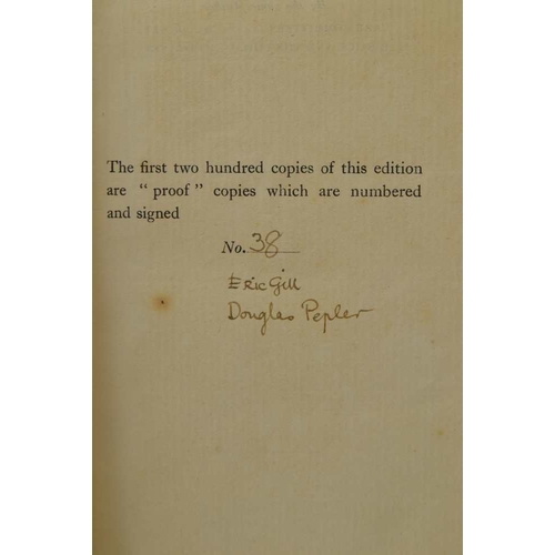 62 - Gill, Eric Pepler, Douglas. The Devils devices or control versus service published by The Hampshire ... 