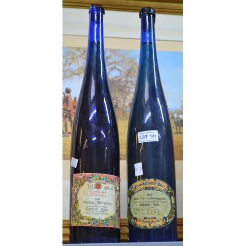 123 - Two Magnums of German Blue Bottle Kabinett quality