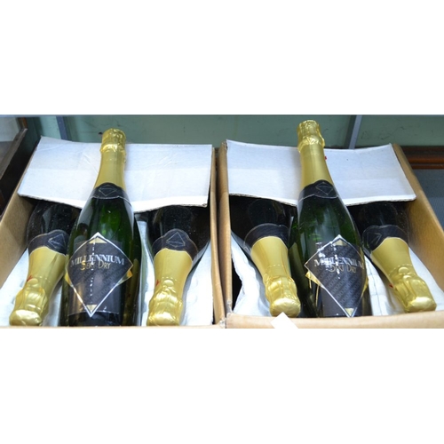 131 - Twelve bottles Millennium Sect Dry German Sparkling