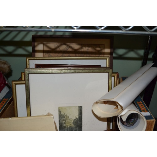 46 - A crate of numerous and varied small size prints