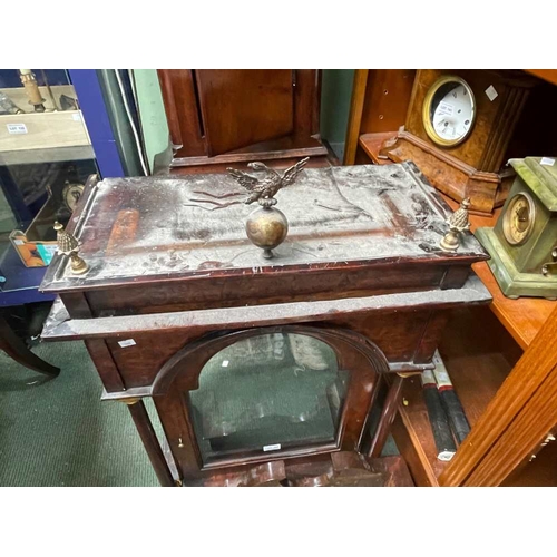 137 - Thomas Lister of Luddenden, an 18th century burr & oak long-case clock, stacked hood with brass moun... 