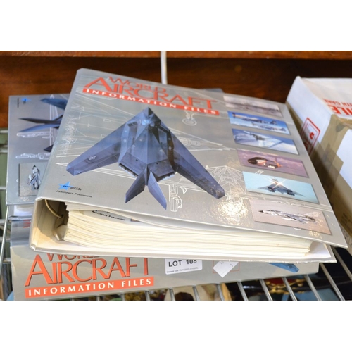 108 - 'World Aircraft' magazines in three folders ( missing vol 4 )