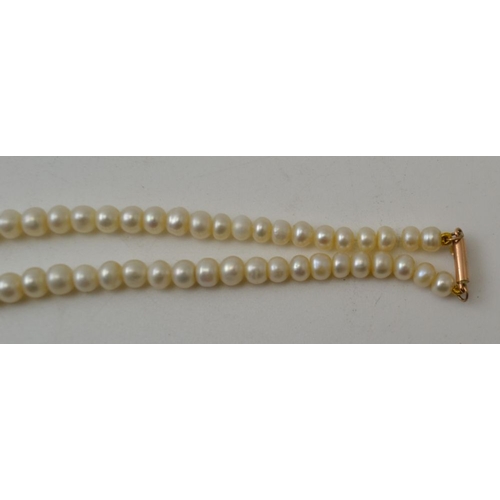 228 - Two cultured pearl necklaces