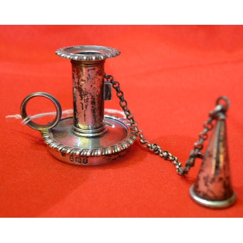 233 - A Georgian silver chamberstick