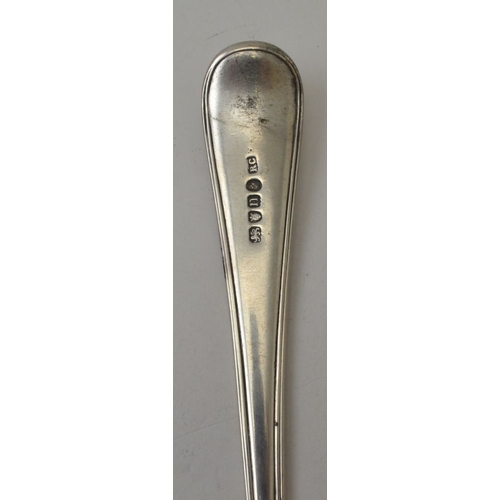 133 - Richard Crossley, a George lll silver basting spoon, bears monogram, London 1788, 122g