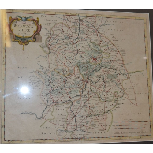 2 - Robert Morden two antique later coloured county maps