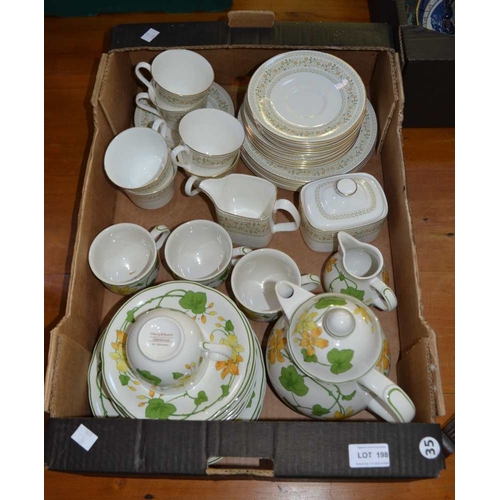 198 - Villeroy & Boch and a Doulton part tea services