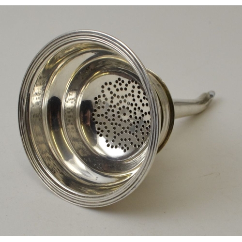 14 - John Emes, a George III silver wine funnel, London 1801, weight: 74g