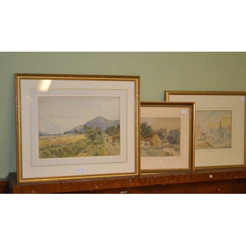 176 - Three various watercolours to include Scottish and Dutch scenes