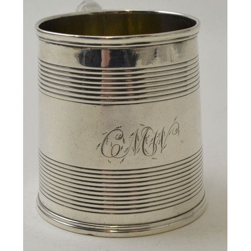 27 - William Bateman, A George IV silver mug, London 1822, weight: 104g