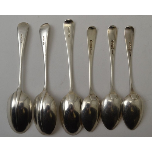 40 - Frank Cobb & Co. Ltd. A set of three silver rattail design soup spoons, Sheffield 1944, together wit... 