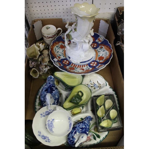 159 - An Imari charger and quantity of assorted ceramics