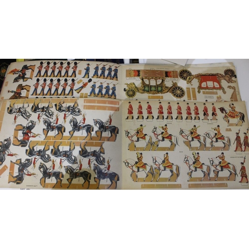 257 - The Coronation Panorama Cut-Out Book illustrated by the publishers of Debrett's Peerage, and a quant... 