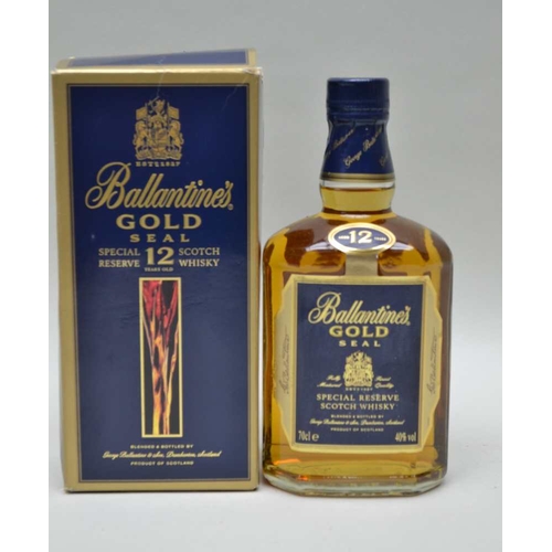 263 - Ballantines Gold Seal whisky 1970's bottling - boxed