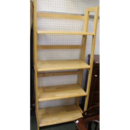 43 - Modern Beech set of folding display shelves