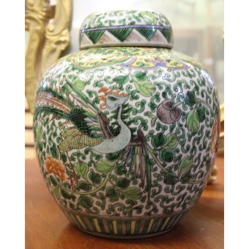 260 - A probable 19th century ginger jar with lid