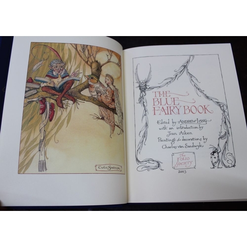 329 - FOLIO SOCIETY - Lang The Blue Fairy book with seven other children's illustrated titles