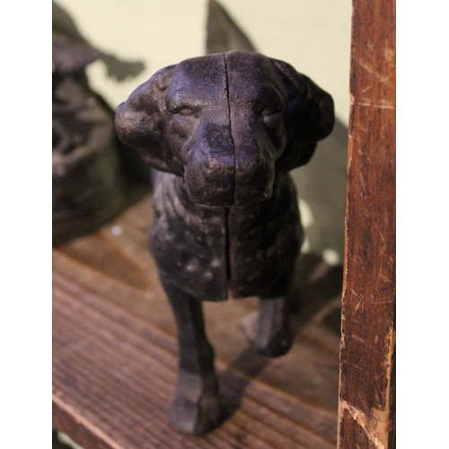 100 - A cast metal model of a gun dog