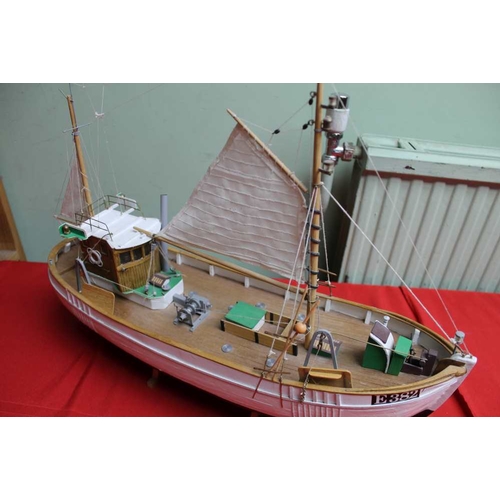 143 - A wooden model boat, Nordsokutter 