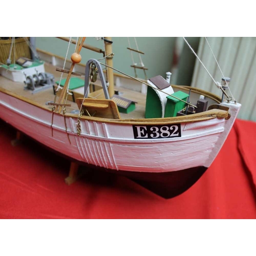 143 - A wooden model boat, Nordsokutter 