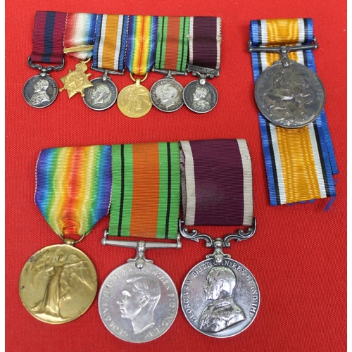 229 - A First World War medal group, including one 