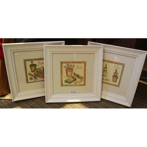 58 - Tiffany Budd, three watercolours, inscribed 